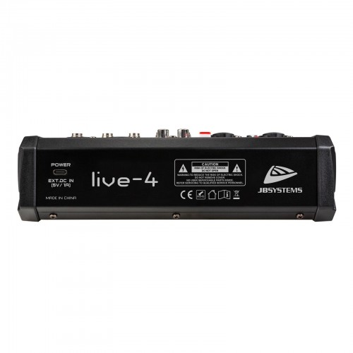 LIVE-4 MEZCLADOR COMPACTO PA 4 IN / 3 CH JB SYSTEMS