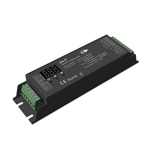 D4-P DECODIFICADOR DMX-512 / RDM 1-4 CANALES