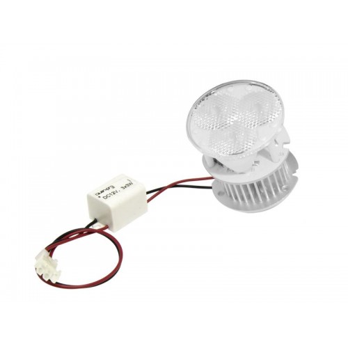 TRISPOT LED 3x3W DC700mA 12V 3200k 45º B.CALIDO ENFOQUE DIFUSO