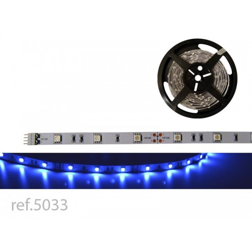 TIRA LED FLEX AZUL 5m 30 LED/m 5050 12V IP-20