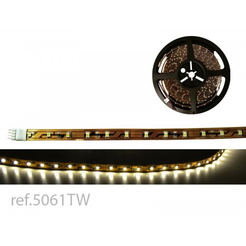 TIRA LED FLEX BL.CALIDO 5m 60 LED/m 3528 12V IP-20