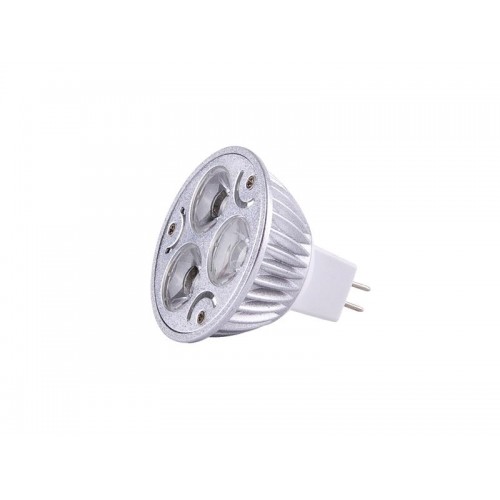 DICROICA MR-16 3x1W 12V BLANCA FRÍO 60º