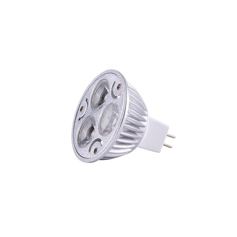 DICROICA MR-16 3x1W 12V BLANCA FRÍO 60º