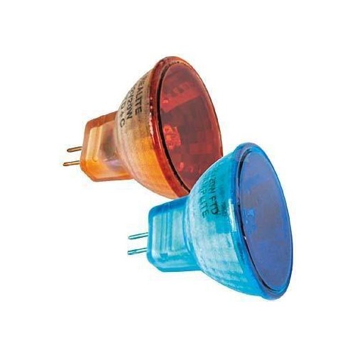 LÁMPARA DICROICA AZUL LLAMA VIRTUAL 12V 20W