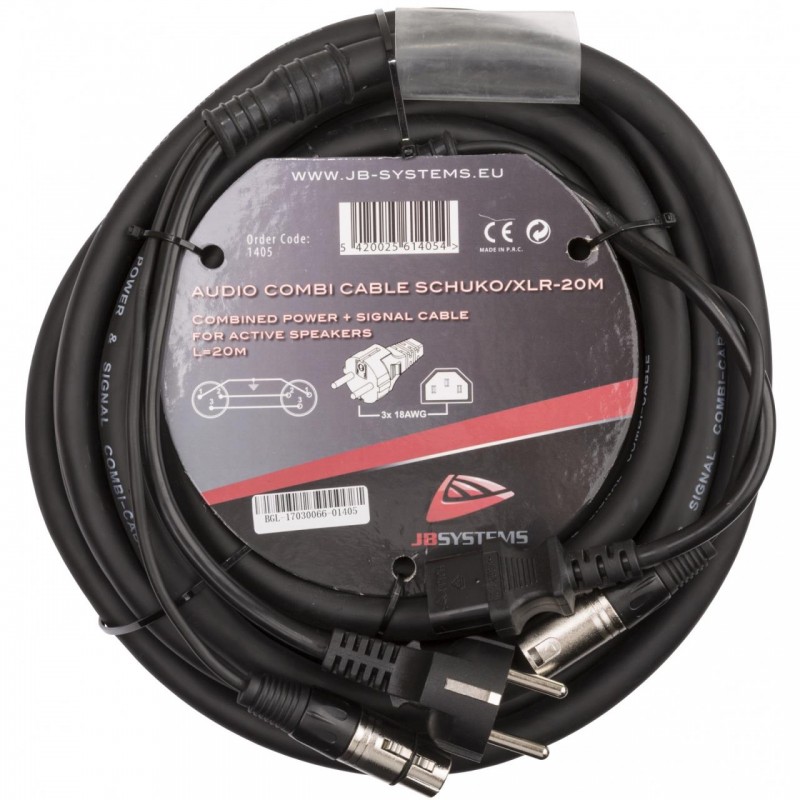 AUDIO COMBI CABLE SCHUKO / XLR-20M JBSYSTEMS