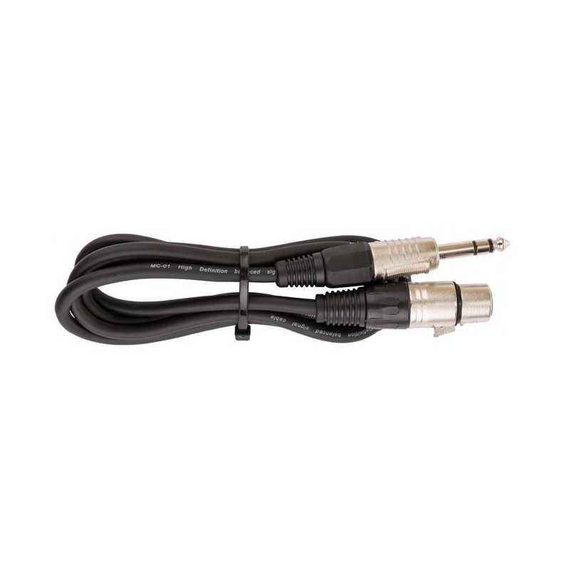 CONEX. JACK 6.3mm MACHO ST - XLR HEMBRA 1.5M