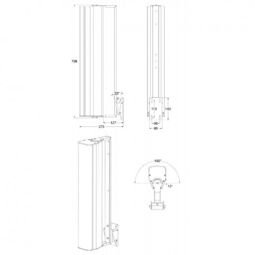 iLINE83SUPW SOPORTE PARED iLINE83 BLANCO AUDIOPHONY