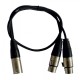 CL-29/0.6 CABLE XLR 3P MACHO - 2x XLR 3P MACHO 0.60M HILEC