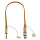 CFLAT-JSXF/0.5 CABLE PLANO JACK 6.3mm ST - XLR HEMBRA 0.5M HILEC