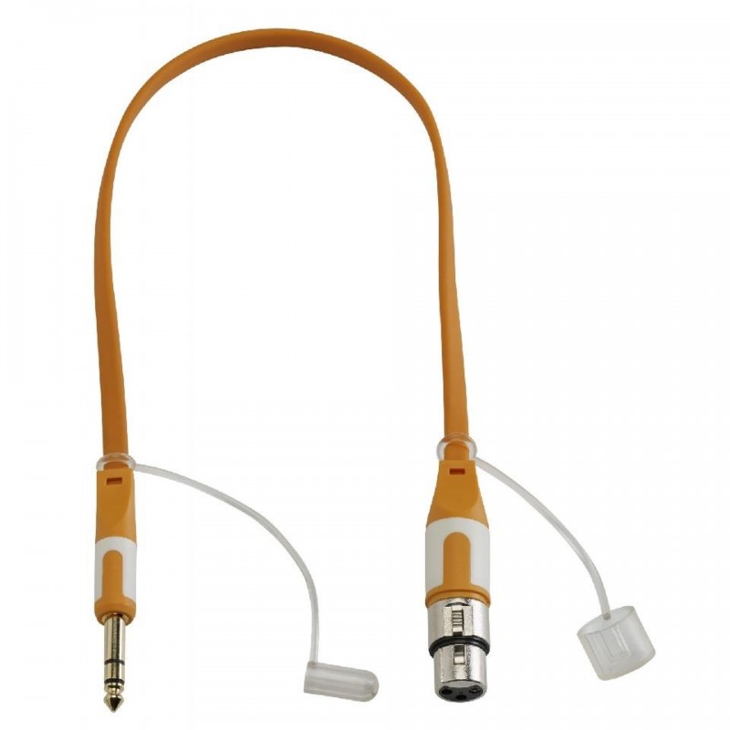 CFLAT-JSXF/0.5 CABLE PLANO JACK 6.3mm ST - XLR HEMBRA 0.5M HILEC