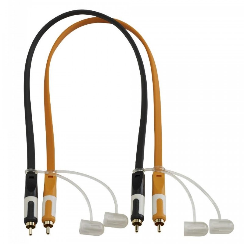 CFLAT-RCA/1 CABLE PLANO RCA MACHO - RCA HEMBRA 1M HILEC