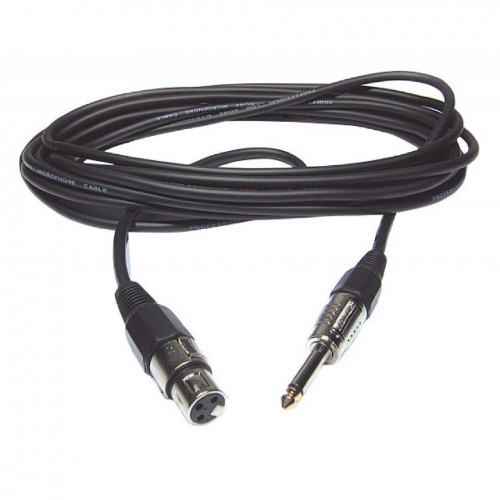 CM/XFJM-3 CABLE XLR HEMBRA - JACK 6.3mm MONO 3m HILEC