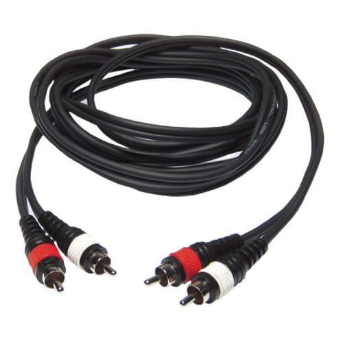 CL-24/1.5 CABLE 2x RCA MACHO - 2x RCA MACHO 1.5m / 4mm HILEC