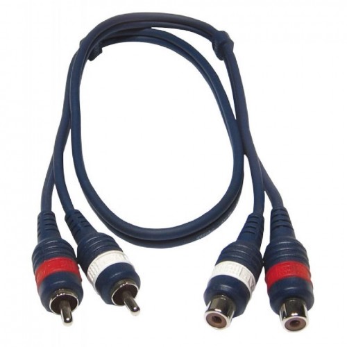 CL-27/3 CABLE 2x RCA MACHO - 2x RCA HEMBRA 3m / 4mm HILEC