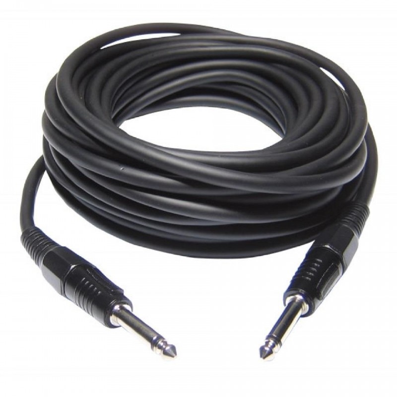 CL/JMJM-3 CABLE 6mm JACK 6.3mm MONO - JACK ST  6.3mm MONO 3M HILEC