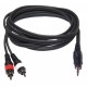 CL-30/1.5 CABLE MINI JACK 3.5mm ST - 2 RCA MACHO 1.5m / 4mm HILEC