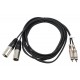 CL-26/1.5 CABLE 2x RCA MACHO - 2x XLR MACHO 1.5m / 4mm HILEC