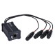 ADAPT. DMX RJ45 - 4 XLR 3P HEMBRA HILEC