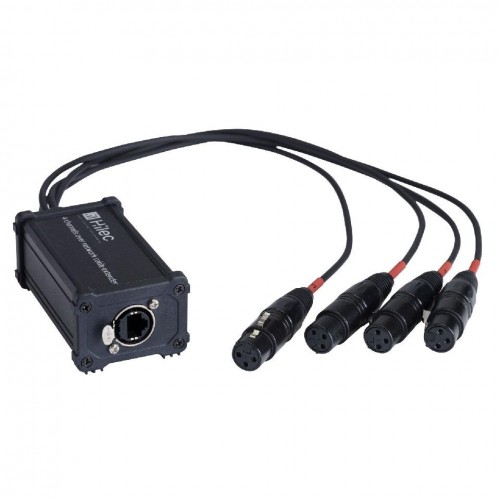 ADAPT. DMX RJ45 - 4 XLR 3P HEMBRA HILEC