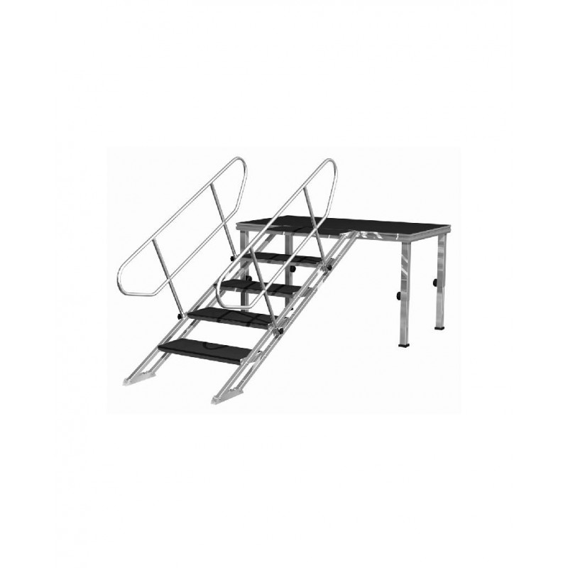 PLT-ST80140 ESCALERA REGULABLE 0.80m a 1.40m (5 PELDAÑOS) CONTESTAGE