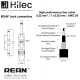 CABLE 6mm JACK 6.3mm mono - JACK 6.3mm mono-REAN - 1.5m PREMIUM HILEC