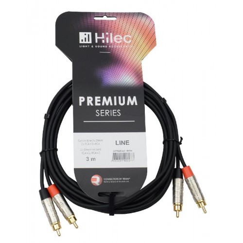 CABLE 2 RCA A 2 RCA  REAN - 3m PREMIUM HILEC