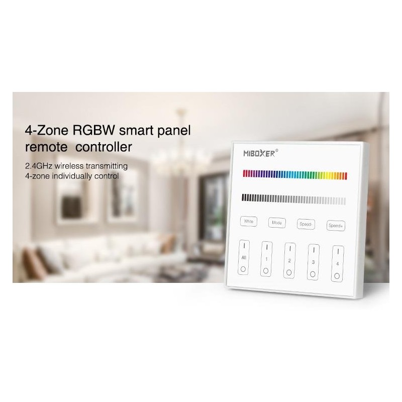 T3 PANEL CONTROL CONTROL RGBW 4 ZONAS MIBOXER