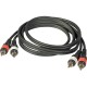 CABLE 2x RCA MACHO - 2x RCA MACHO 2.5m JBSYSTEMS