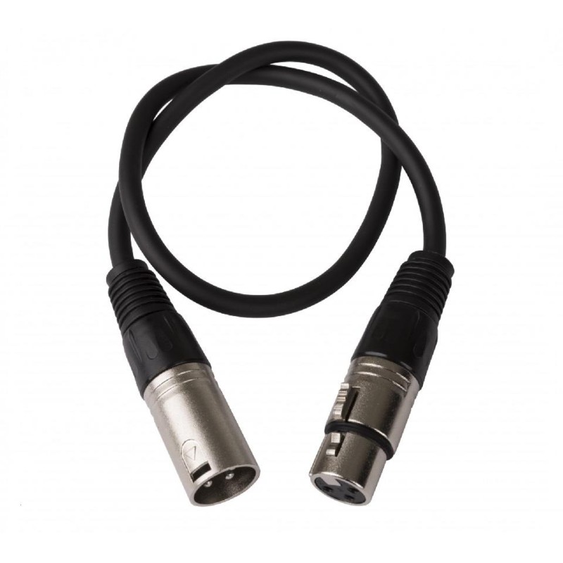 CABLE XLR MACHO A XLR HEMBRA 0,50m JB