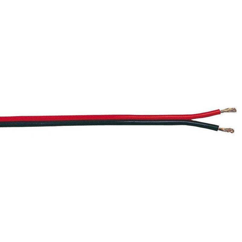 Cable para altavoz 2x 2.5 mm 100 M rojo-negro