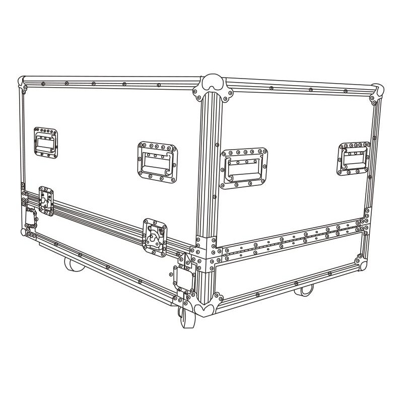 RACK TRANSPORTE 4x K-LA28DSP AUDIOCENTER